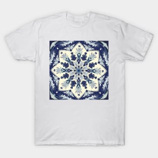 Ocean Waves Deconstructed Mandala T-Shirt